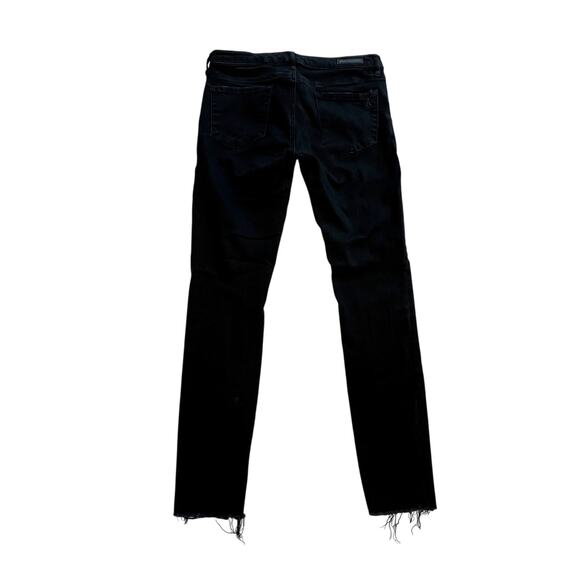Articles of Society Women's Black Raw Hem Skinny Ankle Jeans Size 29 - Picture 2 of 7